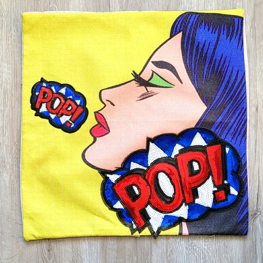 Pop up art pillow cases